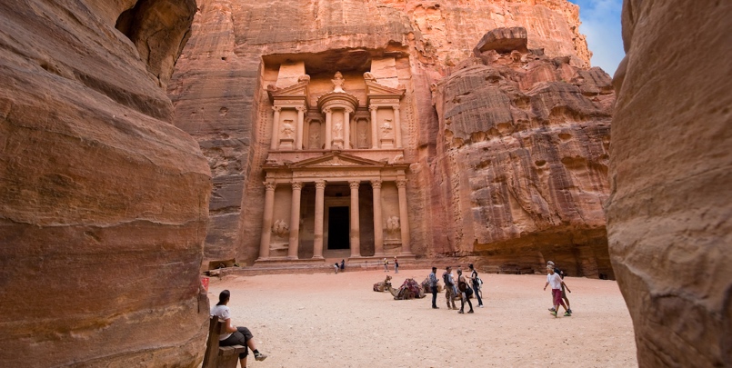 tourists in jordan