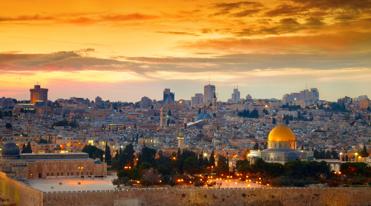 Panorama of Jerusalem's Old City in Israel