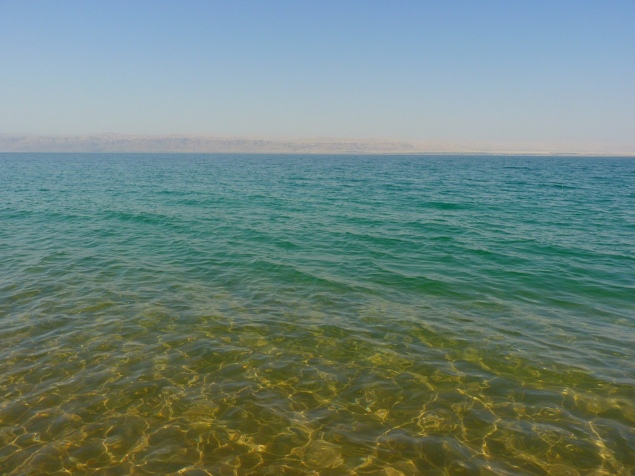 Relaxing at the Dead Sea in Jordan