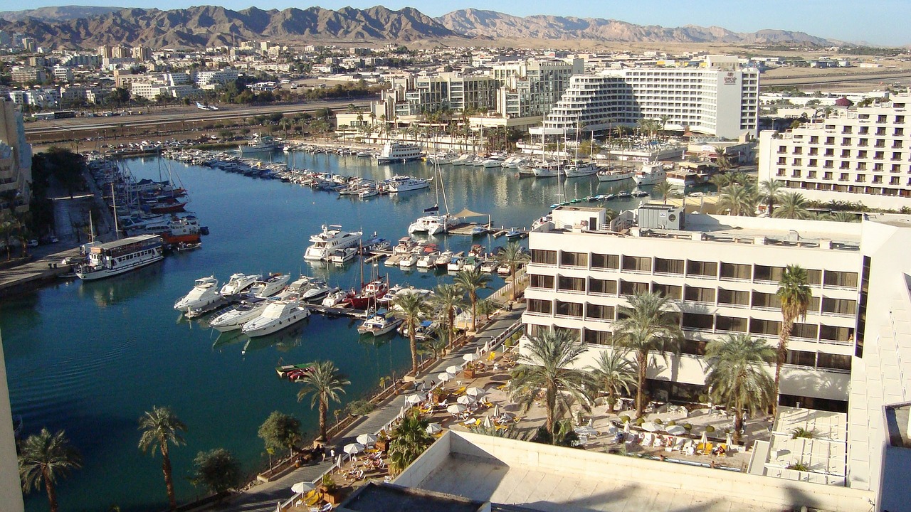 Eilat in Israel by the Red Sea